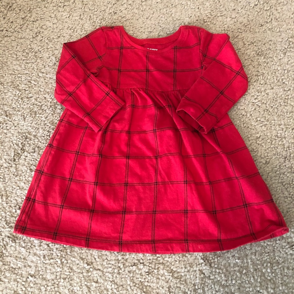 Toddler Windowpane Check Dress